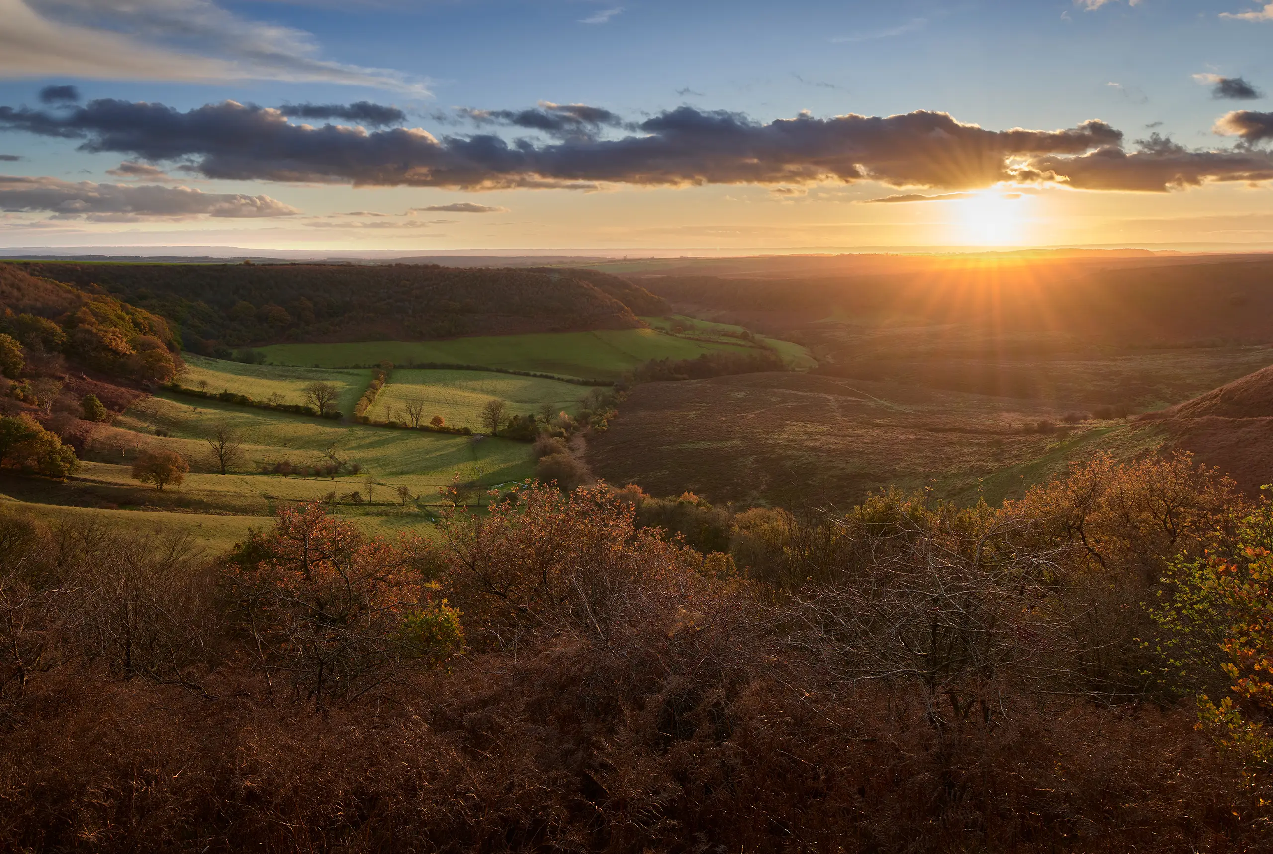 Hole of Horcum Sunset, Yorkshire