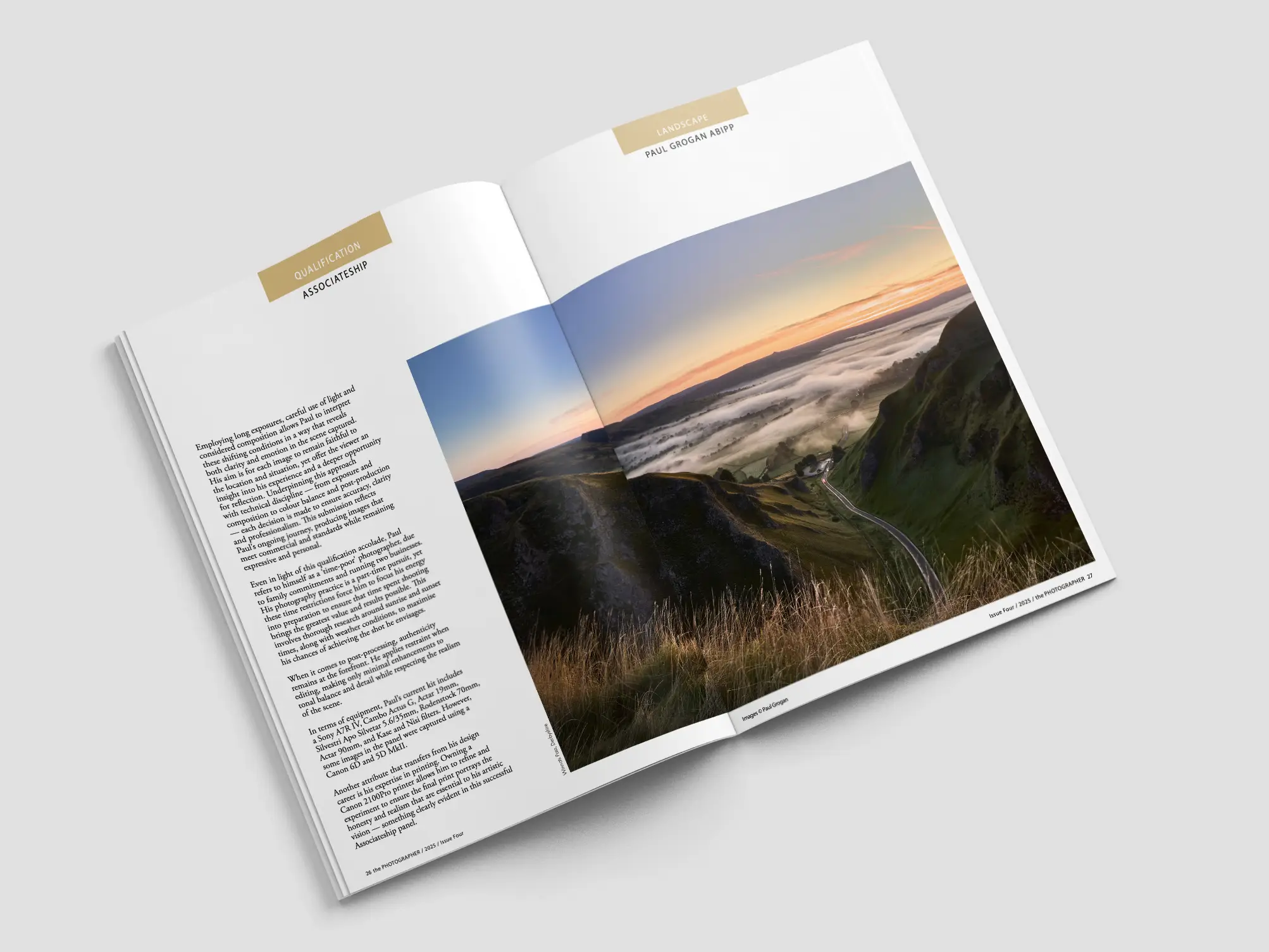 BIPP The Photographer Magazine Spread