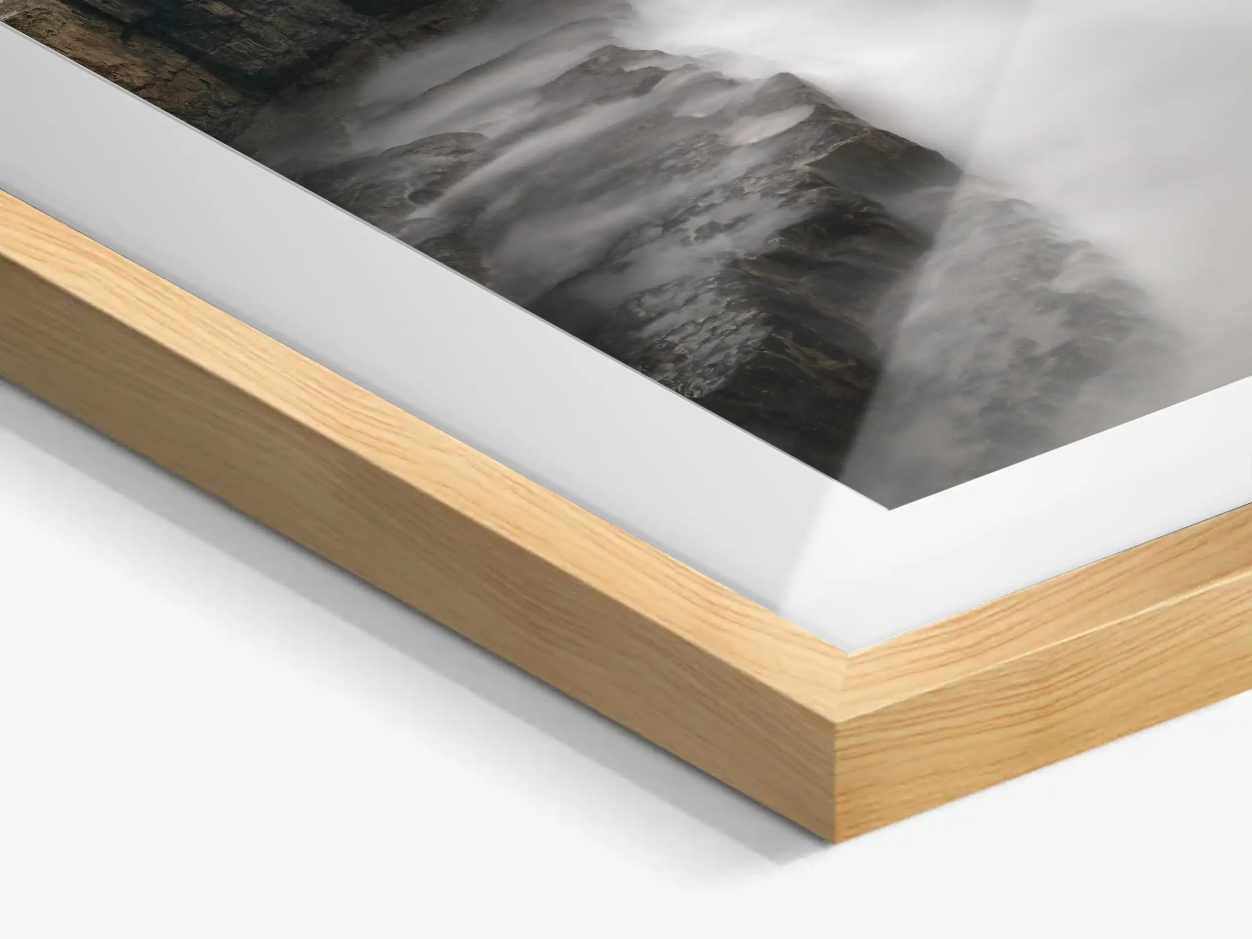 Pulpit Rock limited edition fine art print presented in a oak frame